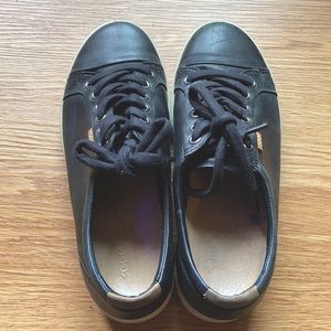 Ecco leather soft sneaker color black